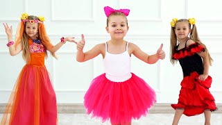 Diana and Roma - Get Ready to Dance Challenge - kids activities!