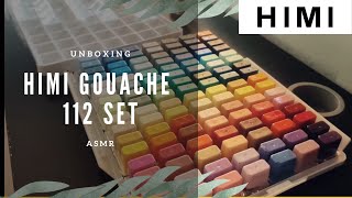 ASMR Unboxing HIMI Jelly Gouache 112-Color Twin Cup Set – Best Budget Gouache for Artists