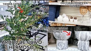 DECORACIÓN NEUTRAL// ENCONTRÉ ÁRBOL DE OLIVO//TIENDA CHINA MOCA//JUMBO