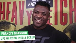 Francis Ngannou: "I've been through worse than my losses" | UFC on ESPN 1 Open Workouts