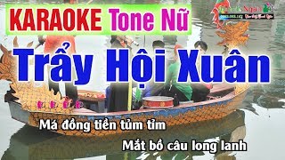 Trẩy Hội Xuân Karaoke 2020 Tone Nữ - Nhạc Sống Thanh Ngân