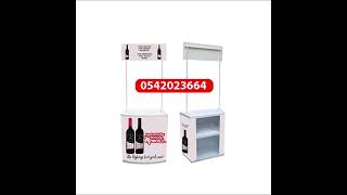 Portable Advertising Aluminum Promotion Table Exhibition Promotion Counter Display Table