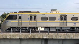 EMU800 Series Local Service 3202 passing by a bridge near Daqiao Station