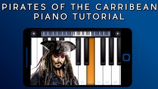 Pirates Of The Carribean Theme | Beginner Piano Songs | Easy Piano Songs