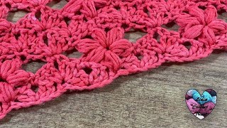 Point Fleurs Puff 3D Ajouré Crochet 