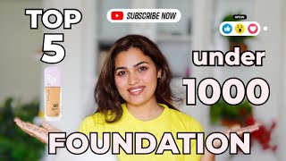 🔴 TOP 5 FOUNDATION ||Bridal|| Daily wear