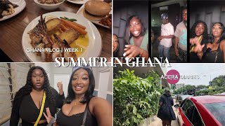 GHANA 🇬🇭 TRAVEL VLOG | WEEK 1 | ACCRA LIVING