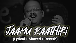Jaamu Rathiri Lyrical Slowed and Reverb Version | SPB | MM Keeravani | Bunny |