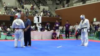 空手 名古屋 2015極真祭 決勝戦 山本慎二 vs 三田真弘