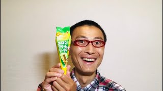 グリコ ジャイアントカプリコ＜メロンクリームソーダ＞を食べる！