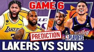 Lakers vs Suns Game 6 /Nba Playoffs 2020-2021/ Game Prediction