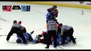 Pensacola Ice Flyers vs Huntsville Havoc Brawl 11/23/22