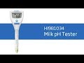 Video - How To Set Up and Calibrate the HI981034 Milk pH Tester