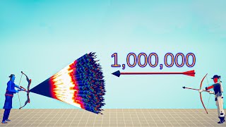 1.000.000 DAMAGE ARCHER vs EVERY GOD - Totally Accurate Battle Simulator TABS