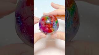 🌈무지개 반짝이풀✨테이프풍선 만들기 역재생⏪ - Reverse Nano Tape Ball DIY with Rainbow Glitter Glue