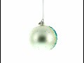 1890 'Branches with Almond Blossom' by Vincent Van Gogh Blown Glass Ball Christmas Ornament 4 Inches