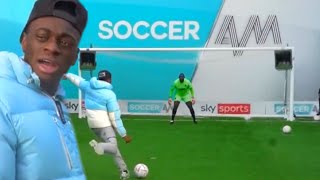 I went on SKY SPORTS (SOCCER AM) and played against SE DONS
