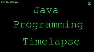 Java Programming Time Lapse | Avoid The Comet