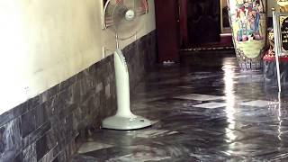 Hatari brand pedestal (stand) fan in a temple