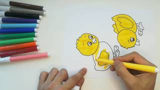 We Decorate The Chicks [Drawings For Children]