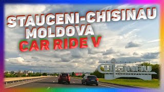 From The Town Is Stauceni To The City Of Chisinau, Moldova. Car Ride. Deep House Music