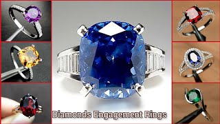 Top 100 Plus Diamonds Engagement Rings Collection 2023/Beautiful Stylish and Expensive