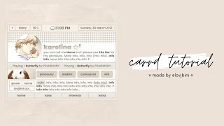 interactive carrd tutorial — © chiggiri