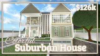 Bloxburg Modern 2 Story House Speed Build Music Jinni - bloxburg colorful suburban house speed build