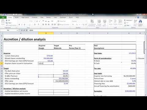 How do you calculate accretion?
