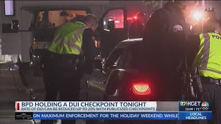 BPD conducting DUI checkpoint Friday night
