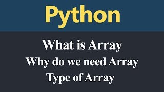 Array in Python (Hindi)