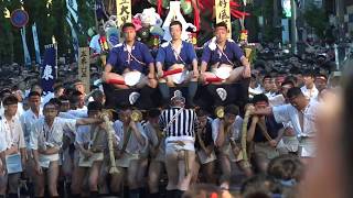 高画質　四番山笠 大黒流　令和元年博多祇園山笠　追い山・櫛田入　2019 7 15