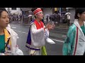 りぐるさん　よさこい東海道2015雨　上本通り演舞場