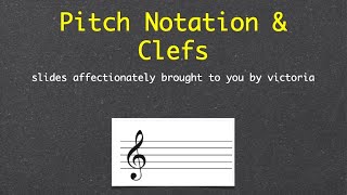 T01 Pitch Notation \u0026 Clefs Video