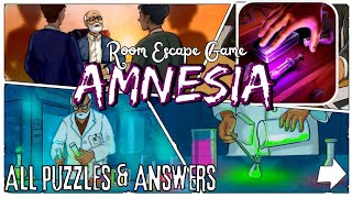 Amnesia Room Escape Games All Puzzles, Mini Games \u0026 Solutions