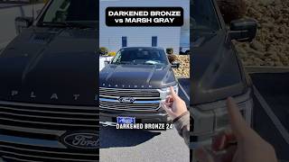 2024 Darkened Bronze vs 2025 Marsh Gray Ford F150 Comparison