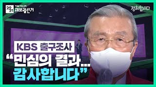 KBS출구조사 결과에 대한 김종인, 오세훈, 박형준의 소감은?