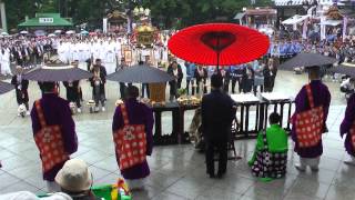 成田祇園祭　2014　１日目　大本堂前にて安全祈願　7月4日 Narita Gion Festival,　00413