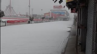 INCOMING Snow Storm!  We Checked Out Ocean City While The Storm Was Starting - Ocean City Maryland