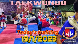 #Taekwondo Training 19/1/2023 #taweesilp_tkd_thailand