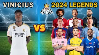Vinicius Jr 🆚 2024 New Legends (Ronaldo, Messi, Neymar, Mbappe, Haaland, Benzema, Salah, Lewa) 💪⚽🔥