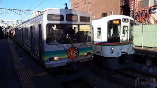 西武4000系 4001F 御花畑(芝桜)駅到着＆発車 '20.02.09