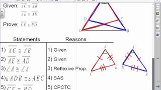 Honors Geometry: 3-5: Overlapping Triangles