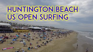 Huntington Beach US Open Surfing | Walking Tour | California Beach 🌴