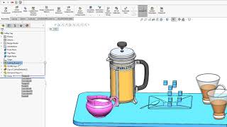 Use motion studies for realistic positioning in SOLIDWORKS Visualize
