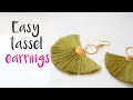 DIY How to make TASSEL EARRINGS