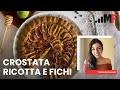 Crostata di ricotta con fichi e gocce di cioccolato, la ricetta che fa innamorare