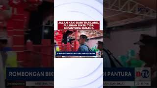 Jalan Kaki dari Thailand, Puluhan Biksu Tiba di Pantura Subang