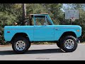 1967 Ford Bronco - 5.0L Coyote V8 by Velocity Restorations - Walk-around Video