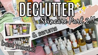 DECLUTTERING MY MAKEUP COLLECTION! ♻️ Skincare Part 2 🗑️